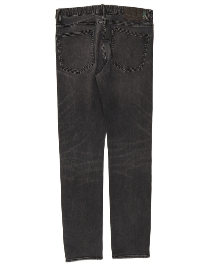 SUPERDRY Vaqueros ajustados para hombre W32 L32 Algodón gris