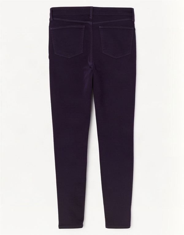 J Brand Pantalones casuales de terciopelo ajustados para mujer W29 L30 Algodón púrpura