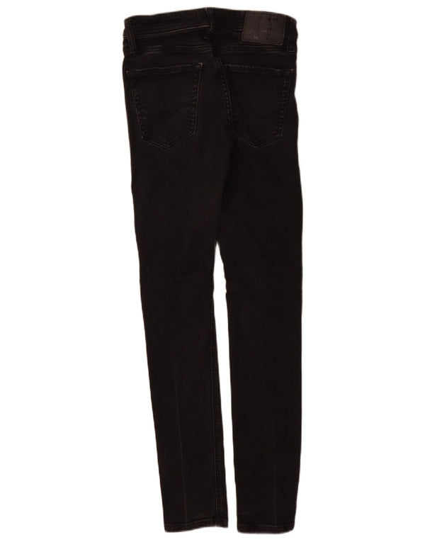 Jack & Jones Mens Liam Skinny Jeans W28 L30 Algodón Negro