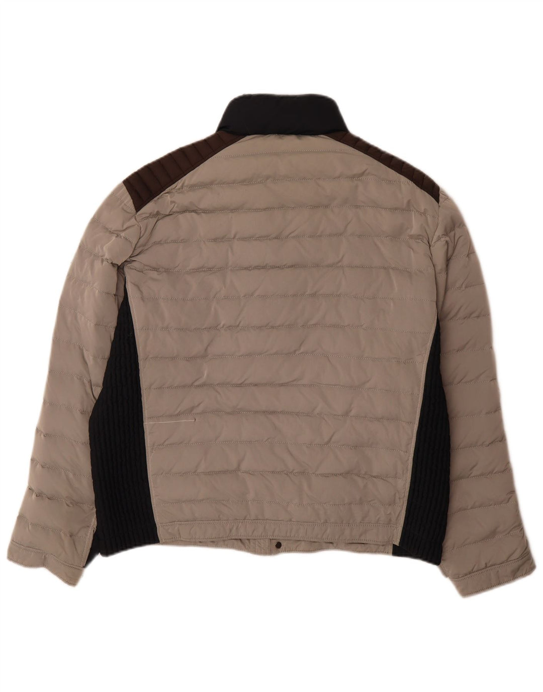 Amerigo Vespucci Chaqueta acolchada para hombre UK 40 Large Gris Colorblock Poliamida