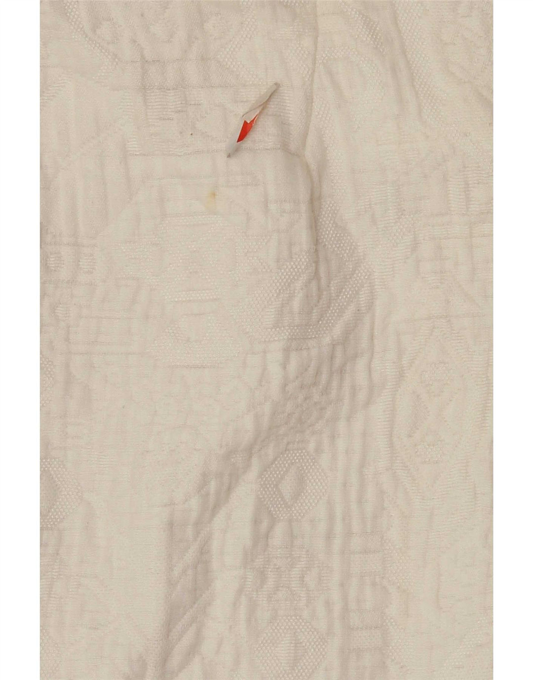 Zara Mujer Chaqueta Utilitaria ES 40 XL Poliéster Geométrico Blanco