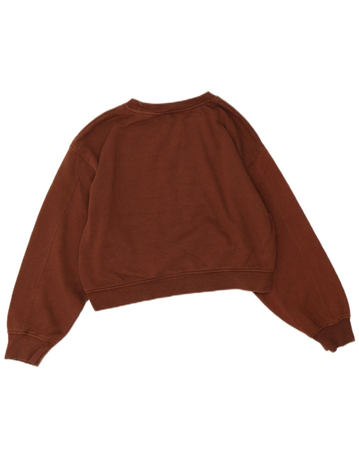 Zara Mujer Sudadera Jumper UK 46 Grande Marrón