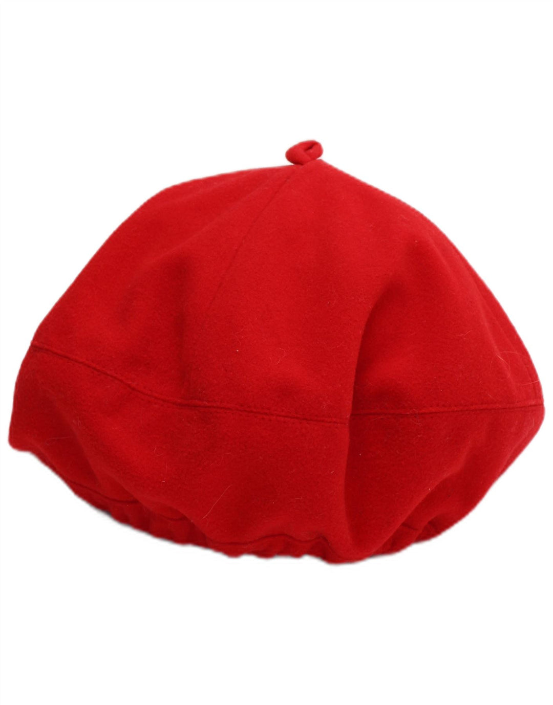 Boina de lana vintage para niñas 6-7 años Poliéster rojo