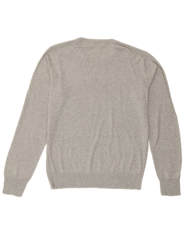 Diesel Hombre Gráfico Cuello Redondo Jersey Suéter XL Gris