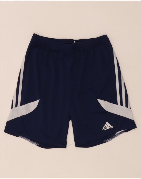 Adidas Boys Climalite Sport Shorts 11-12 años Grande Azul Marino Colorblock