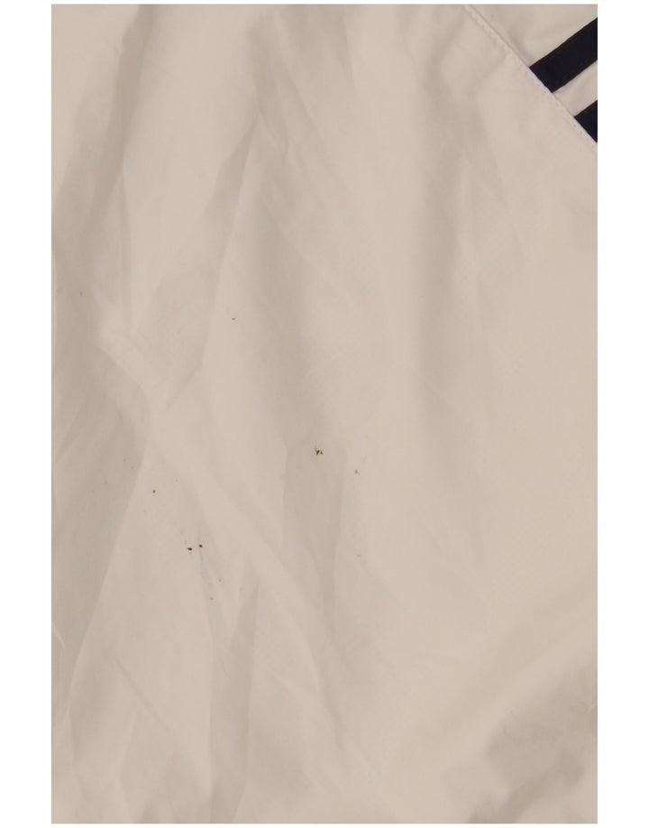 Adidas Hombre Chándal Top Chaqueta Pequeña Poliéster Blanco
