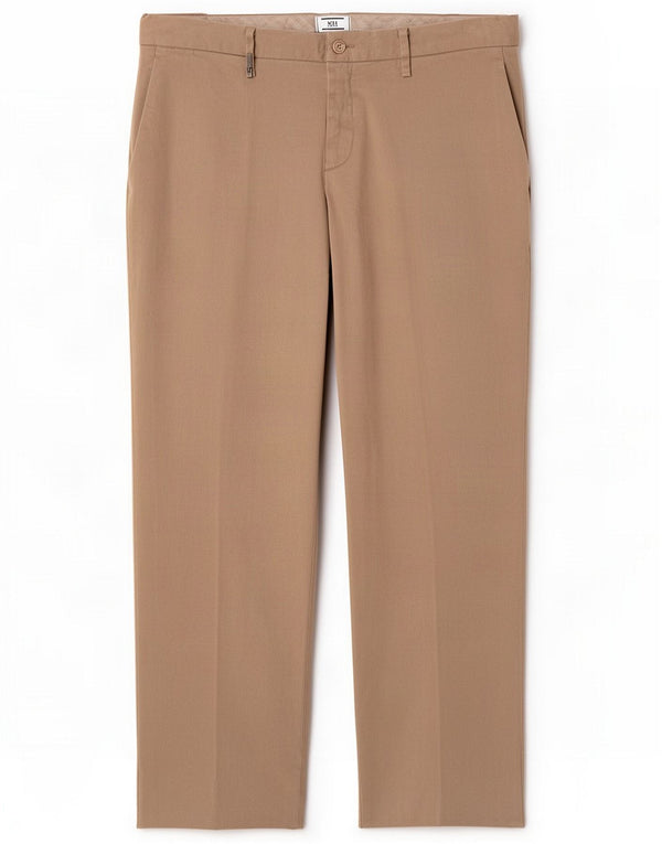 Trussardi Pantalón chino regular para hombre IT 52 XL W36 L28 Beige Algodón