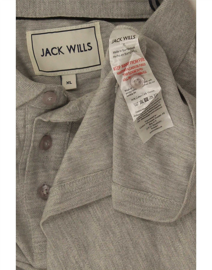 Polo Jack Wills Hombre XL Algodón Gris