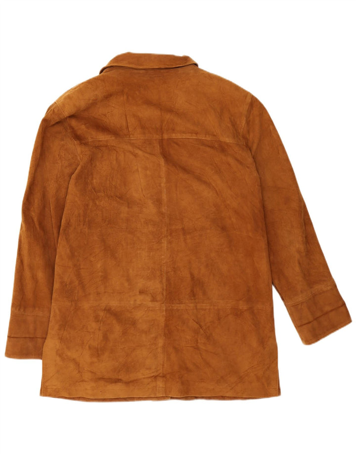 Dibi Chaqueta de ante para mujer IT 46 Cuero marrón grande