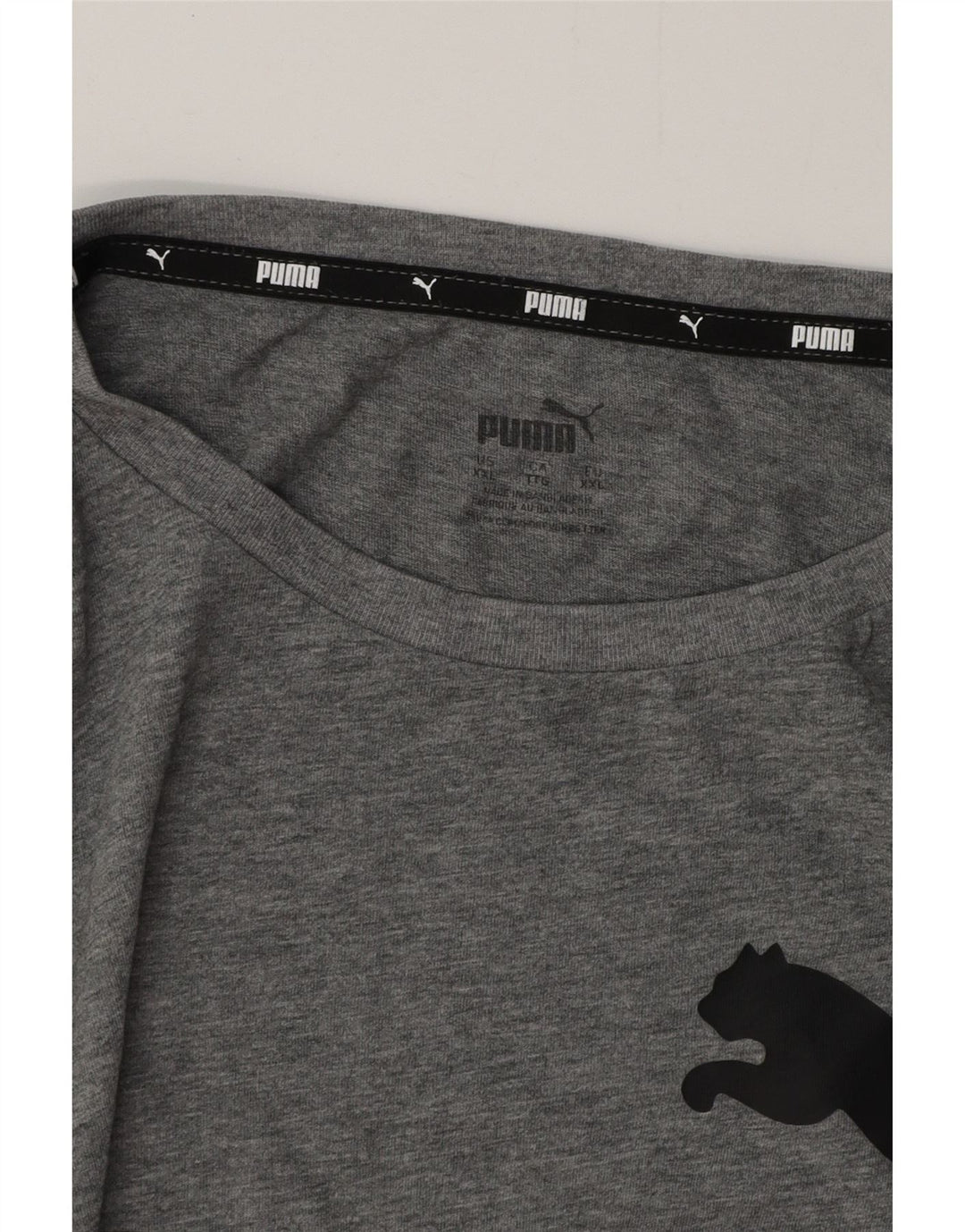 PUMA Camiseta gráfica para hombre Top 2XL Gris