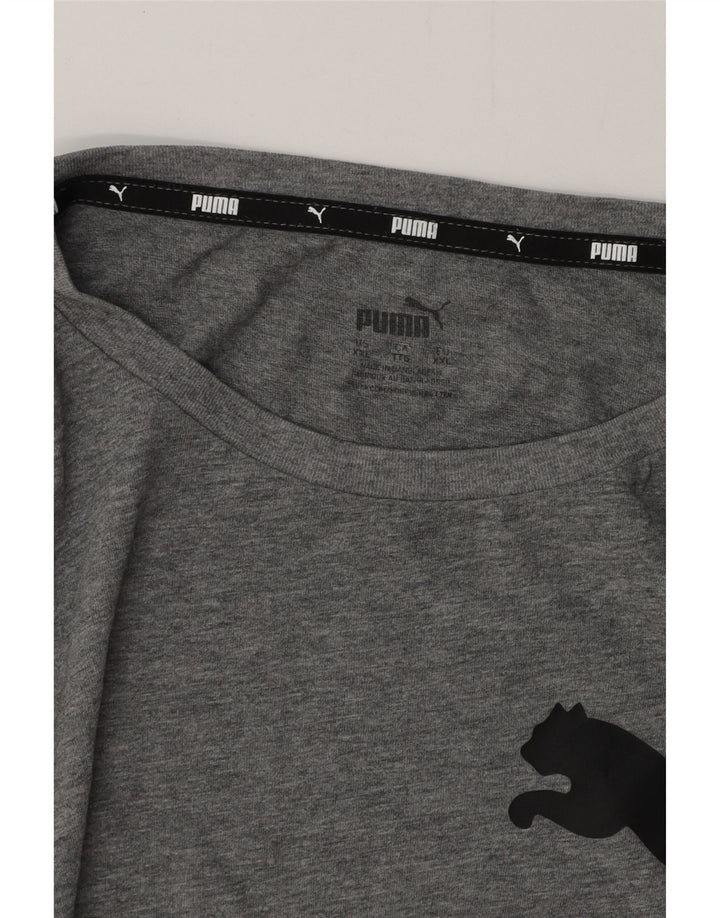 PUMA Camiseta gráfica para hombre Top 2XL Gris
