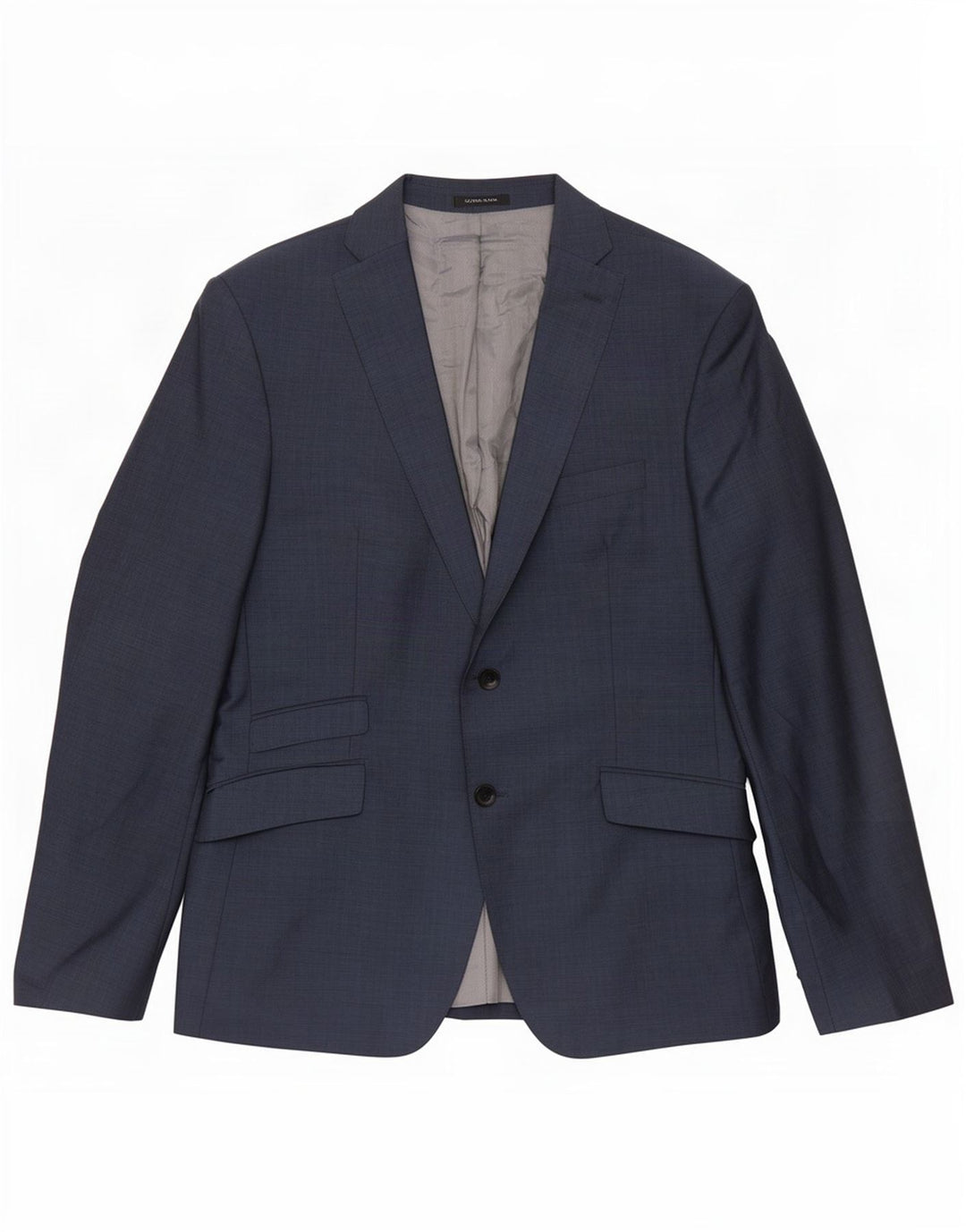 Zara Chaqueta tipo blazer de 2 botones para hombre EU 52 Grande Lana azul marino