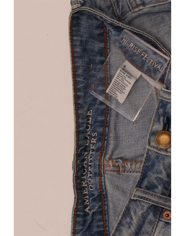 American Eagle Pantalones cortos de mezclilla desgastados para mujer US 8 Medium W30 Azul
