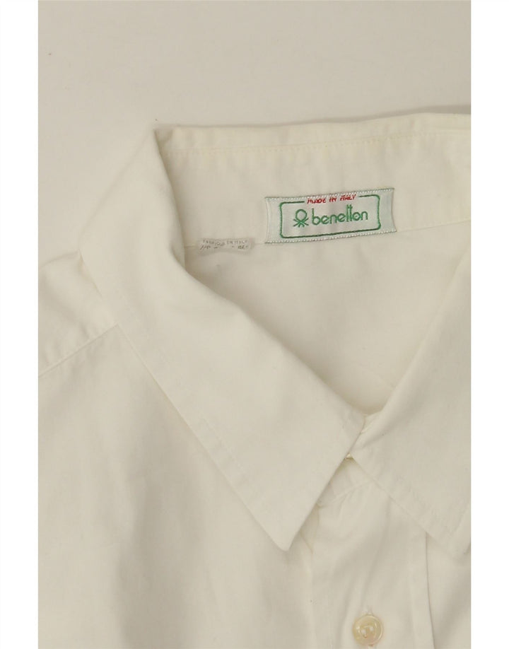 BENETTON Camisa Hombre XL Blanco