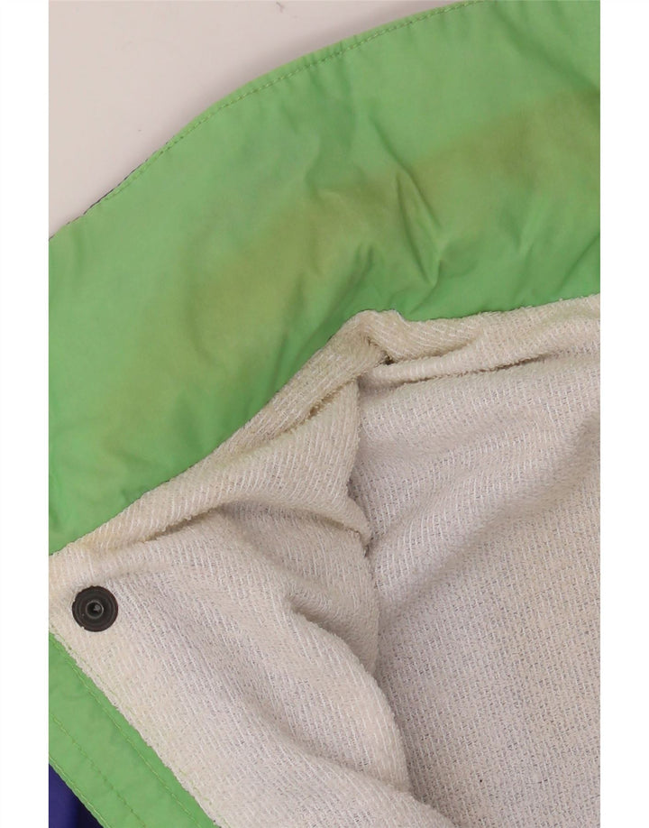 K-WAY Chaqueta cortavientos para hombre UK 38 Mediana Púrpura Colorblock Poliamida