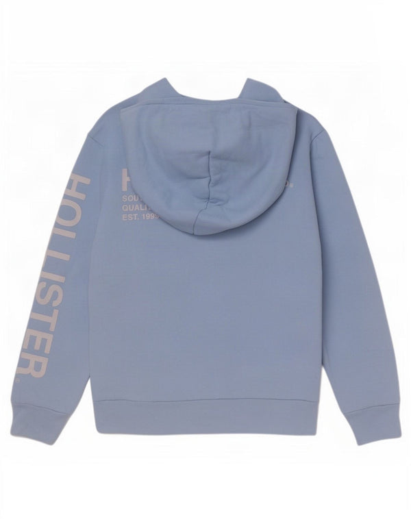 Hollister Hombre Sudadera Con Capucha Gráfica Jumper XS Algodón Azul