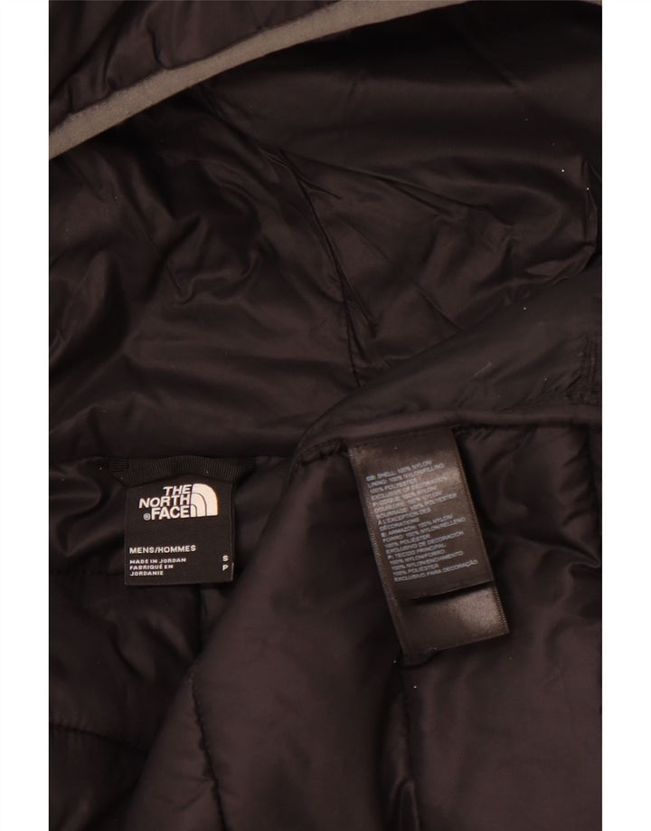 THE NORTH FACE Chaqueta acolchada con capucha para hombre UK 36 Small Black Nylon