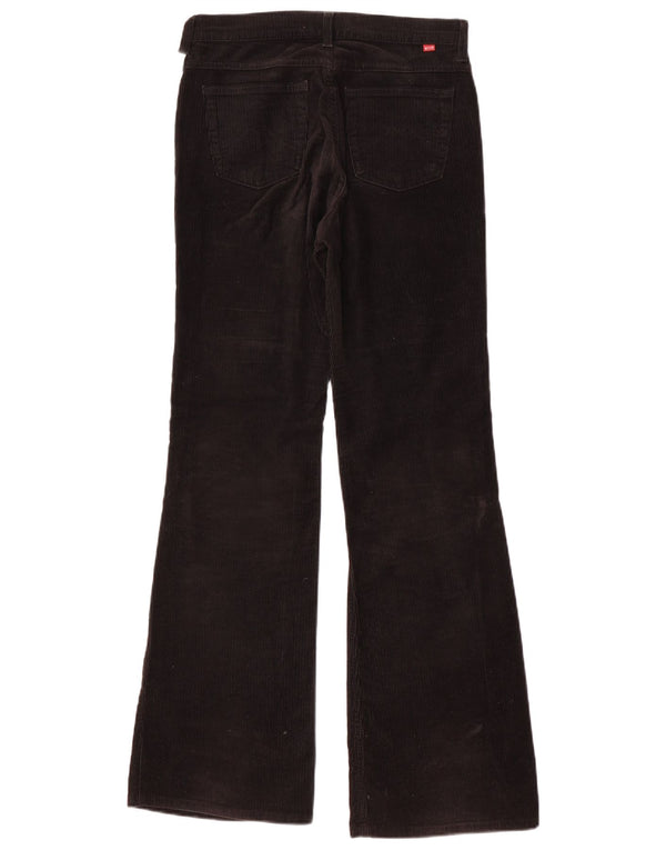 Mustang Pantalones De Pana Bootcut Para Mujer W27 L32 Algodón Negro