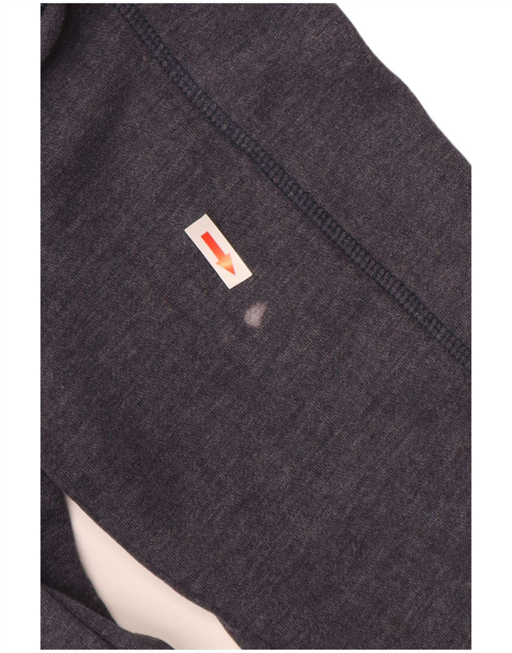 WEIRD FISH Sudadera con cuello y cremallera para hombre, jersey grande, algodón azul marino