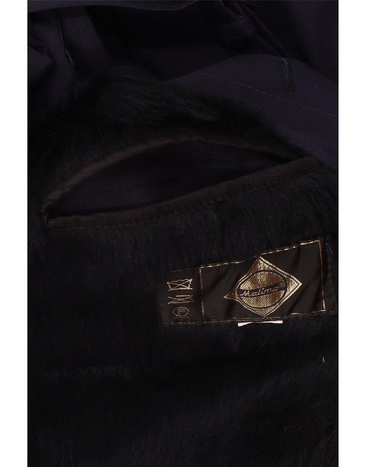 VINTAGE Hombres Sherpa Abrigo Reino Unido 40 Grande Azul Marino