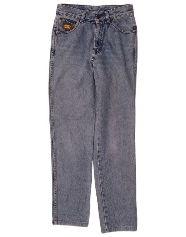 Vintage Mujer Slim Jeans W26 L29 Algodón Azul
