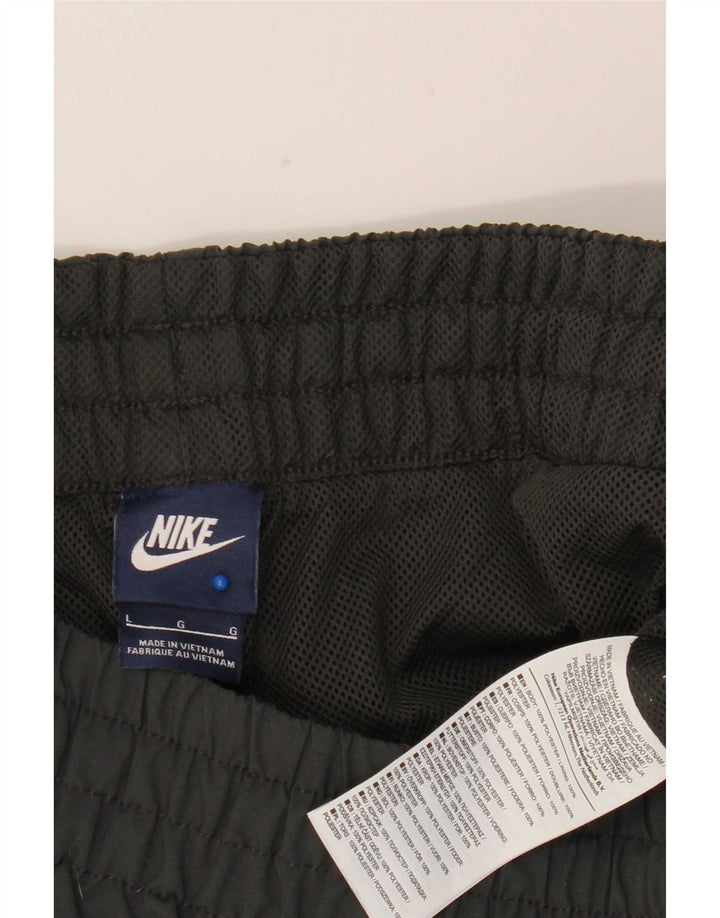 Nike - Pantalones cortos deportivos para hombre, poliéster gris grande