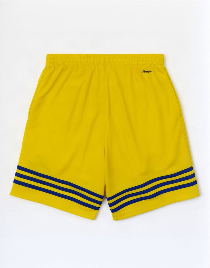 Adidas Mens Climalite Sport Shorts Pequeño Amarillo Poliéster