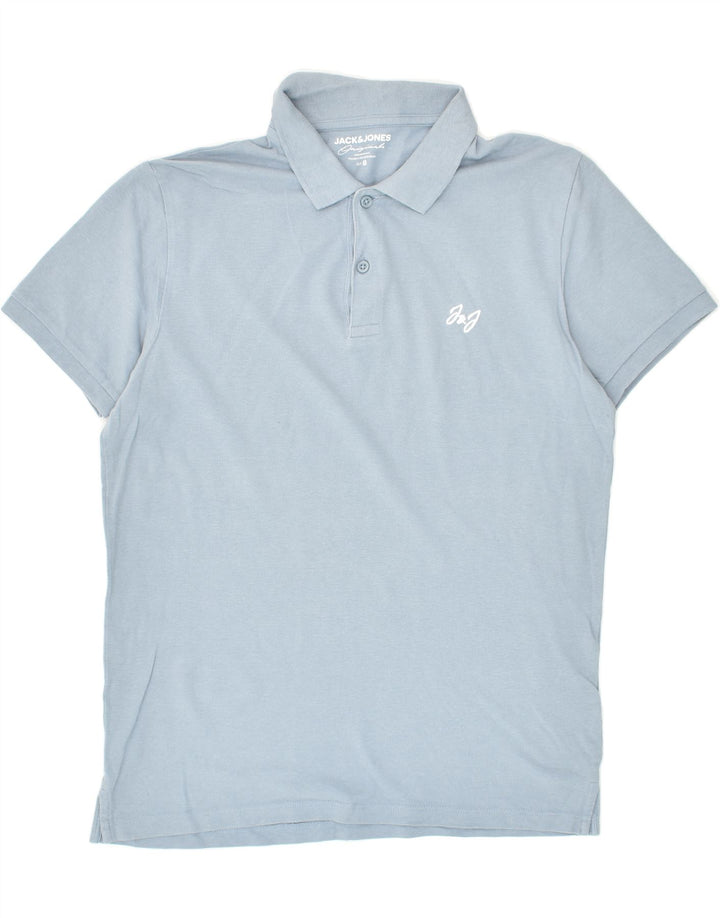 JACK & JONES Mens Polo Shirt Small Blue Cotton | Vintage Jack & Jones | Thrift | Second-Hand Jack & Jones | Used Clothing | Messina Hembry 