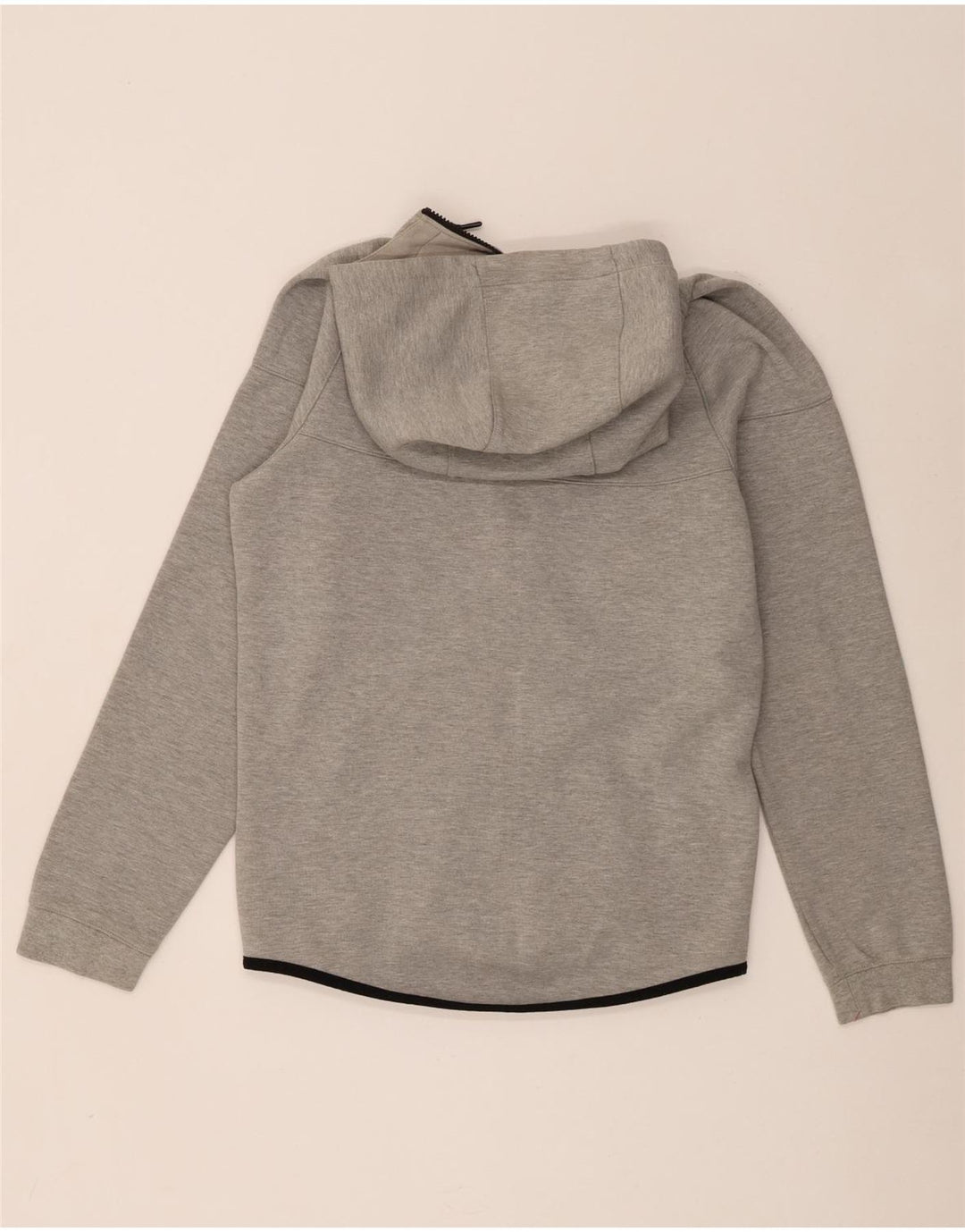 Nike - Sudadera con capucha y cremallera para hombre, talla pequeña, algodón gris