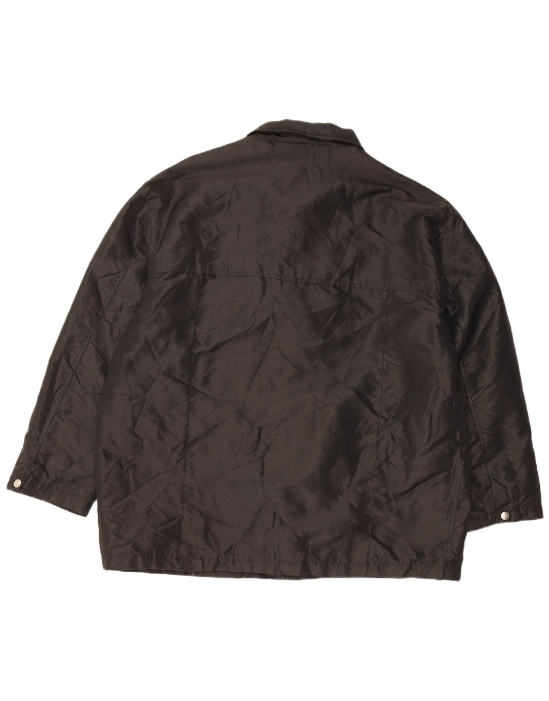 PIERO GUIDI Chaqueta utilitaria para hombre UK 42 XL Nylon negro