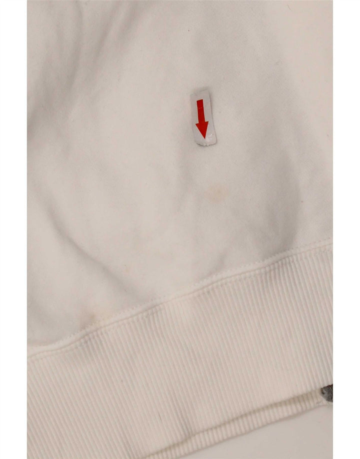 Nike - Chaqueta de chándal gráfica para mujer, talla 40, algodón blanco mediano