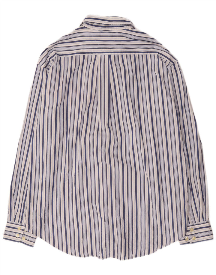 Camisa Tommy Hilfiger Hombre XL Algodón Rayas Azul