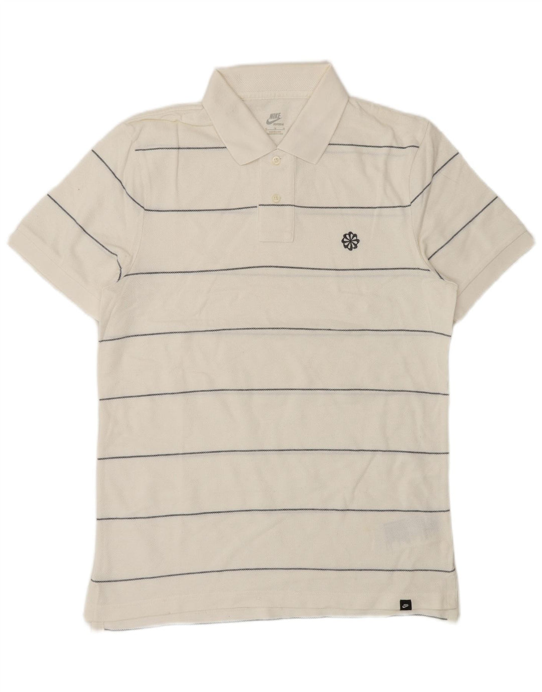 Polo Nike Hombre De Algodón A Rayas Blanco Mediano