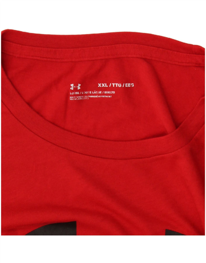 Under Armour Camiseta gráfica para hombre Top 2XL Rojo