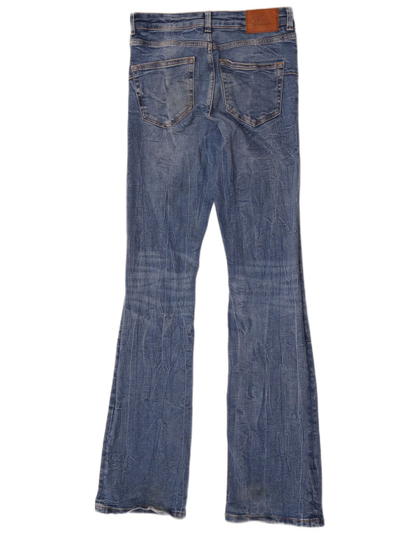 Zara Vaqueros Acampanados Mujer EU 36 XS W26 L34 Azul