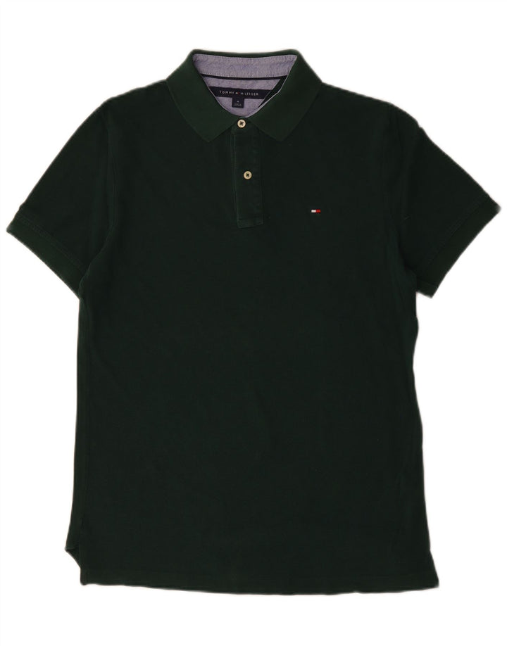 Polo Tommy Hilfiger Hombre Algodón Verde Medio