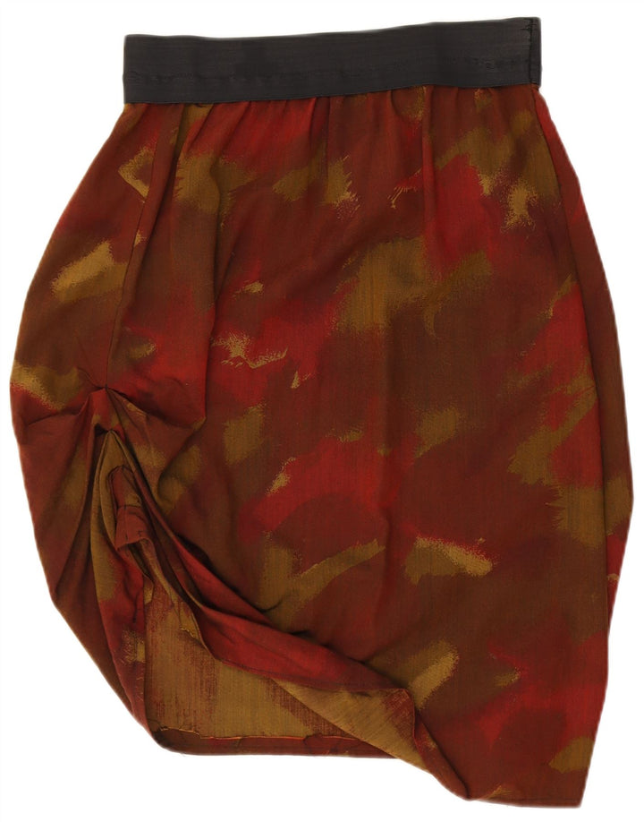 Vintage mujer burbuja falda W28 camuflaje multicolor medio
