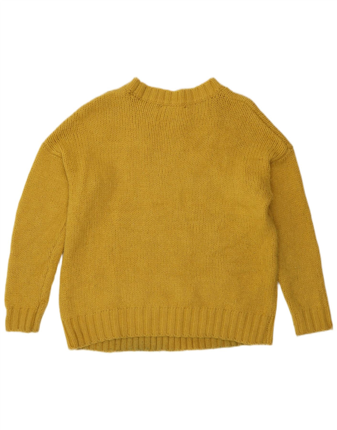 Marks & Spencer - Jersey de cuello redondo para mujer, talla 40, acrílico amarillo mediano