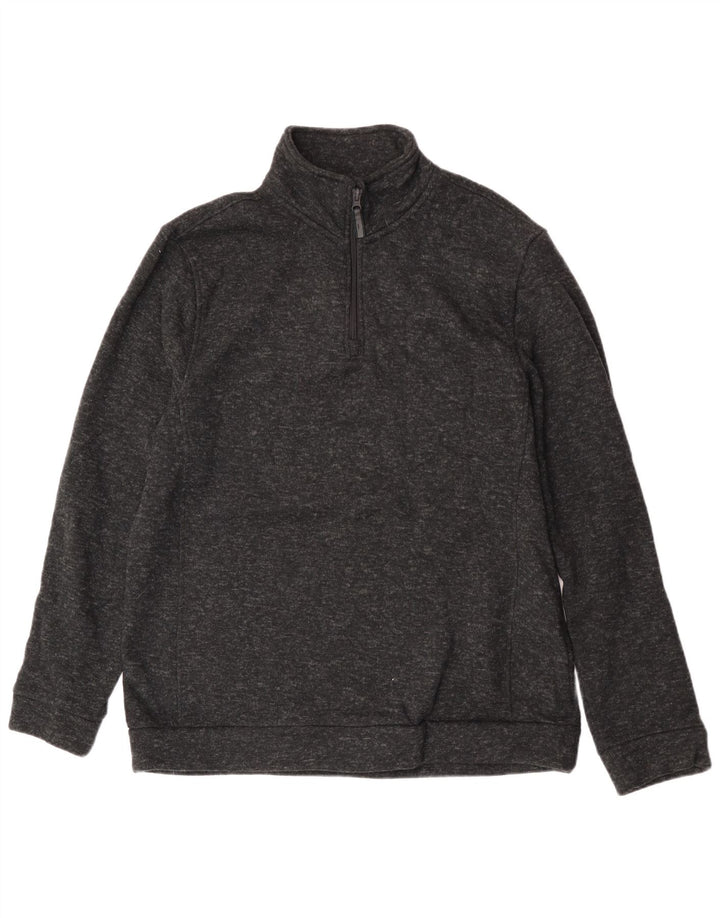 Mountain Warehouse Sudadera con Cuello Y Cremallera para Hombre Jersey XL Negro Moteado