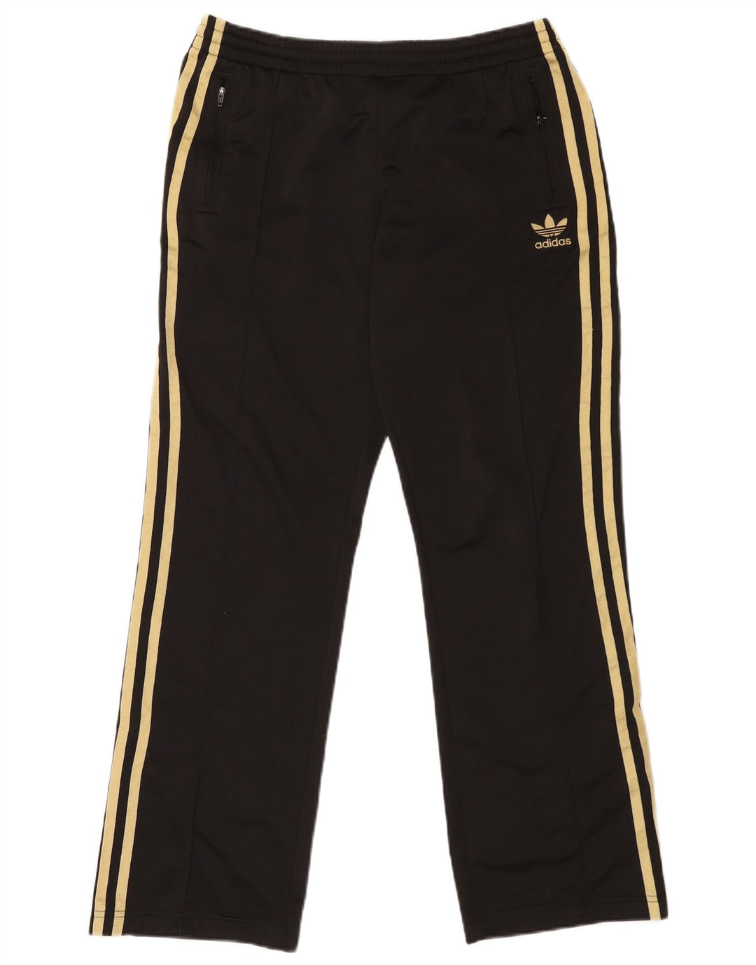 ADIDAS Pantalones de chándal para mujer UK 44 Grande Poliéster negro