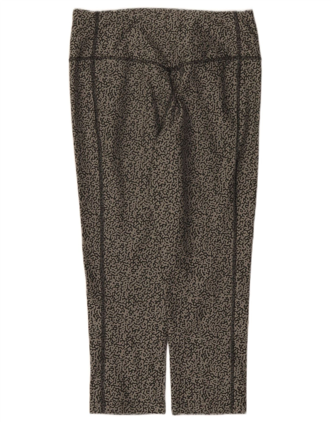 Nike Leggings capri Dri Fit para mujer con patrón abstracto, talla 10, color gris