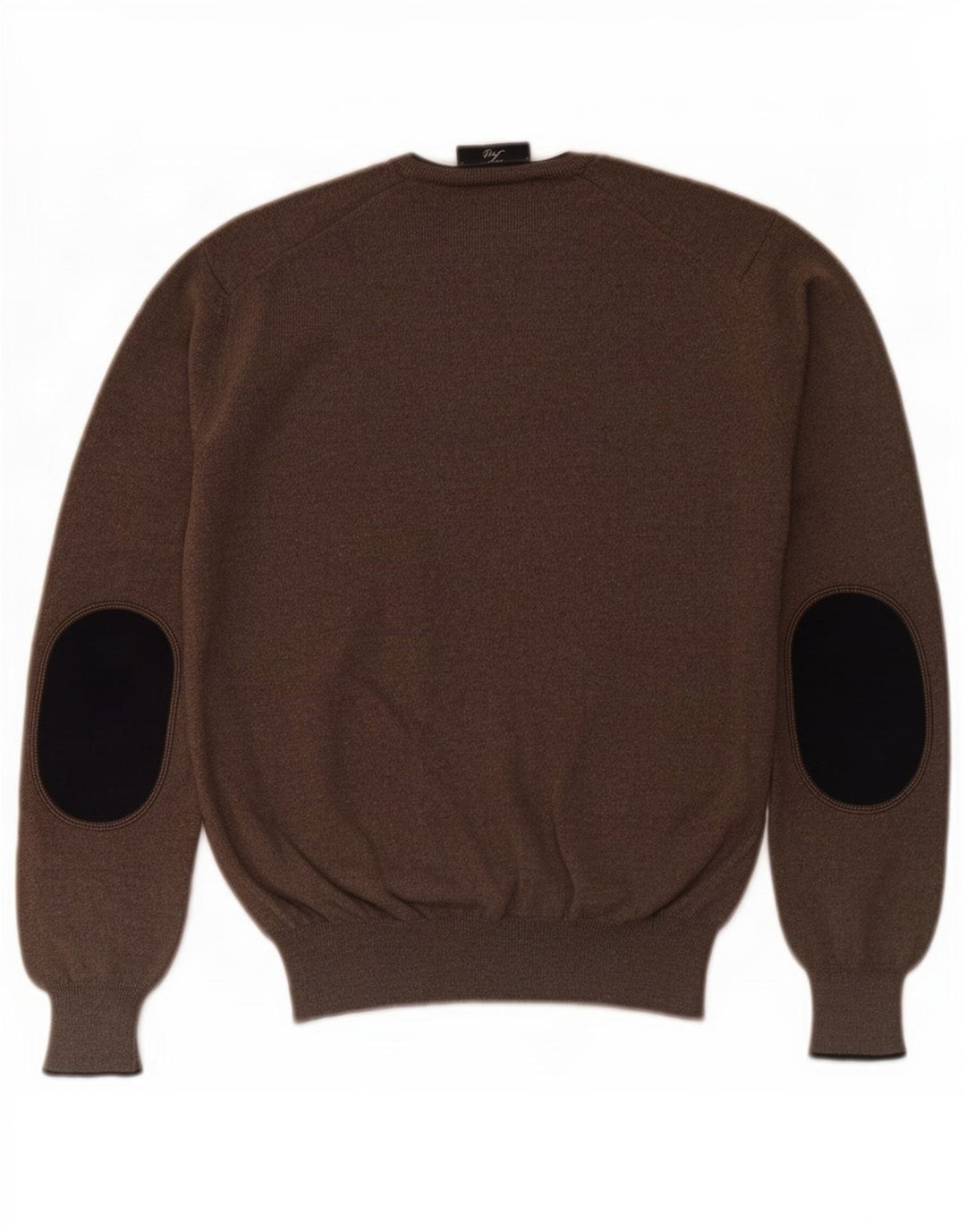 Fay Jersey con Cuello en V para Hombre IT 46 Small Marrón Lana Virgen