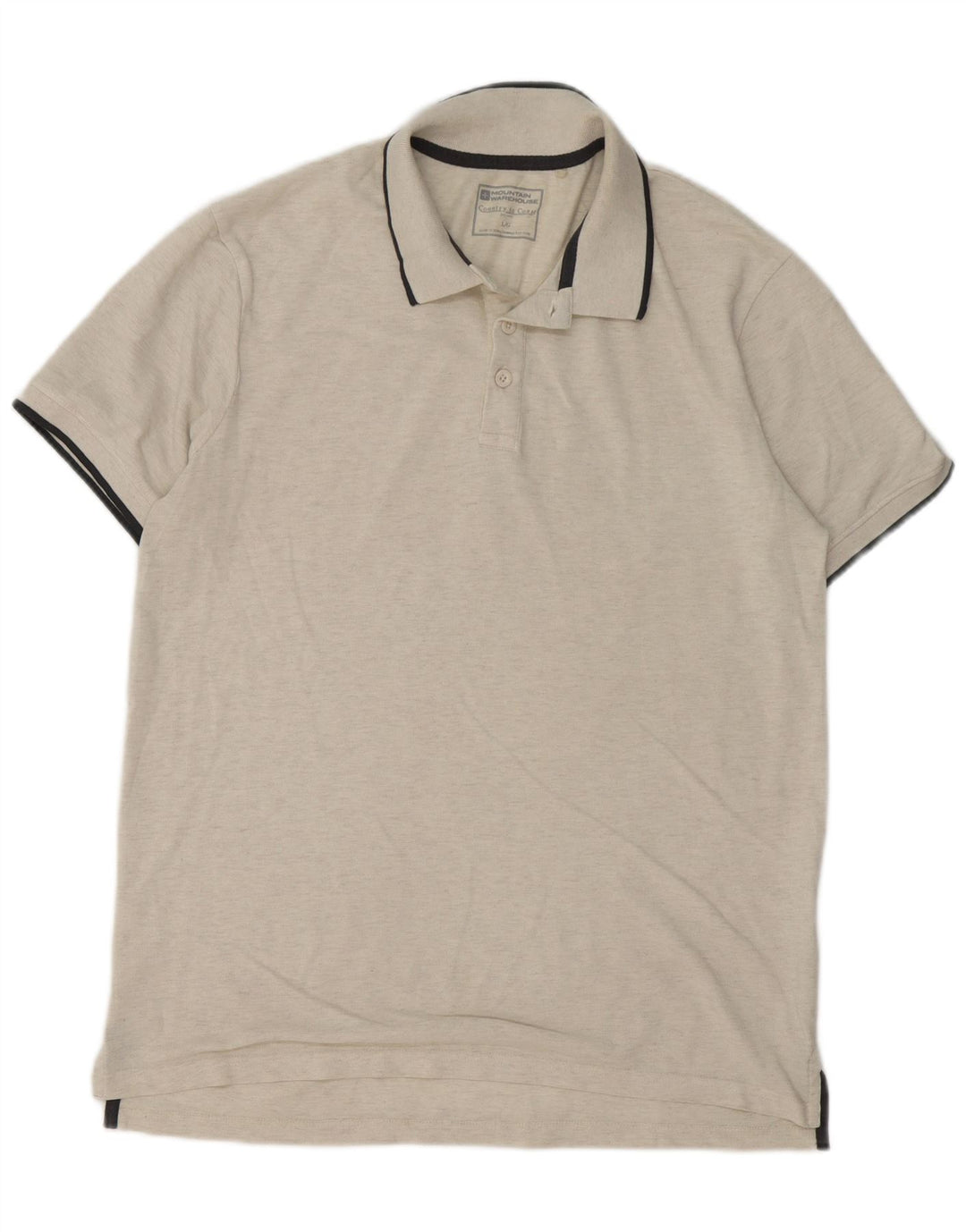Polo para hombre de Mountain Warehouse, talla grande, algodón beige