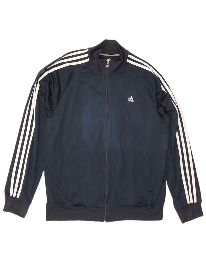 Adidas Mens Clima 365 Chándal Top Chaqueta Grande Azul Marino Poliéster