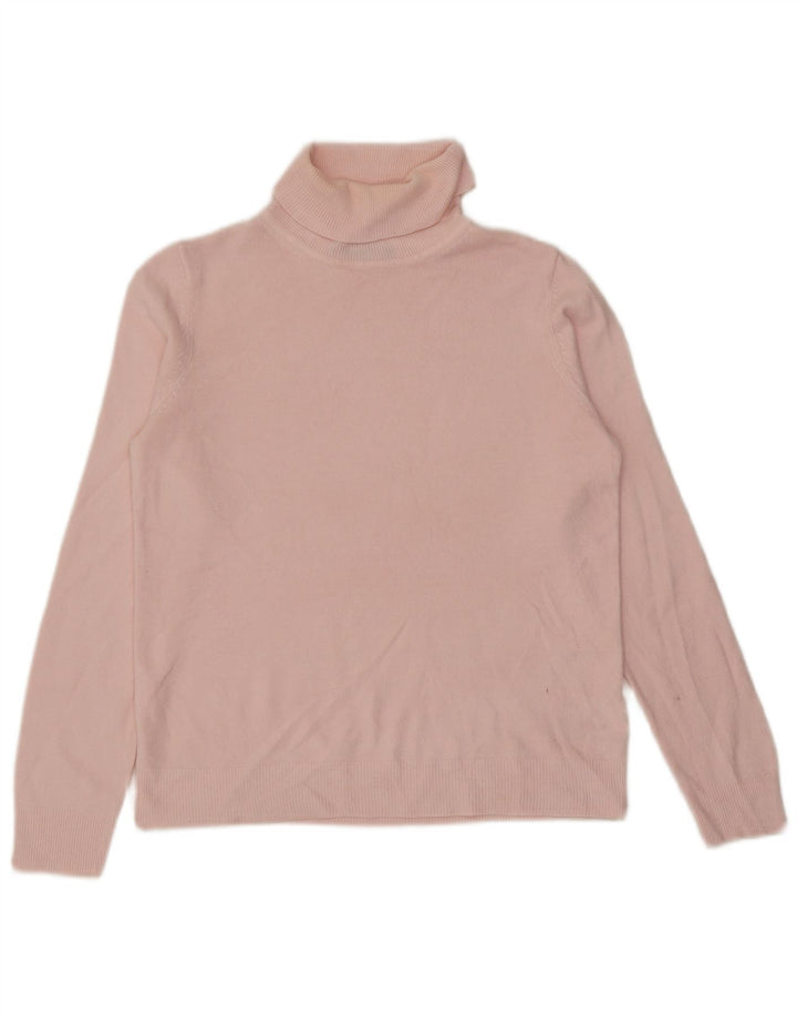 Marks & Spencer - Jersey con cuello vuelto para mujer, talla 40, acrílico rosa mediano