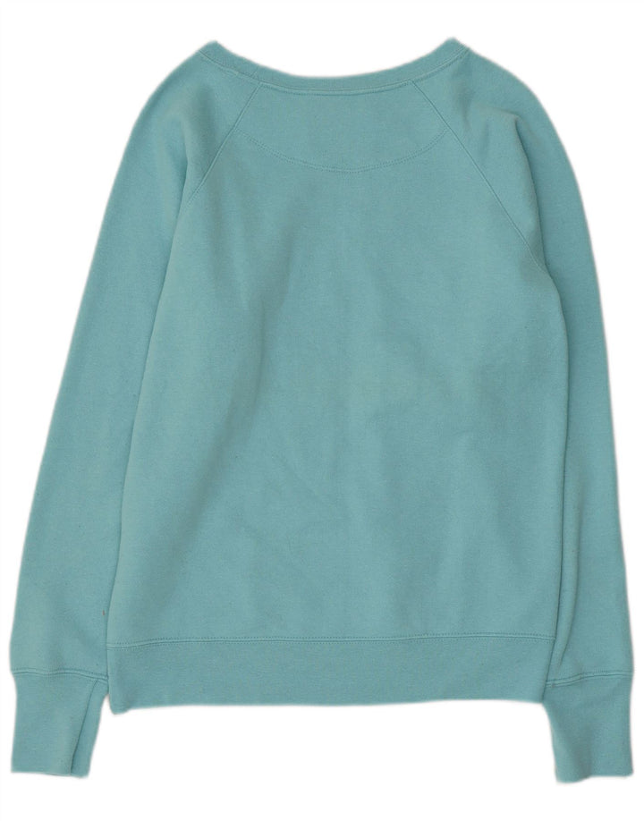 Champion Sudadera Gráfica para Mujer Jersey UK 10 Pequeño Poliéster Azul