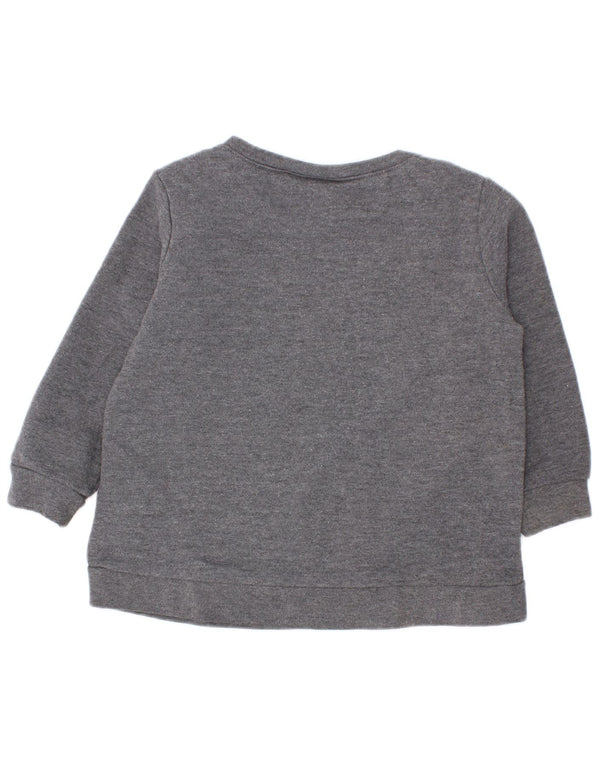 Nike - Sudadera gráfica para bebés de 12 a 18 meses, algodón gris