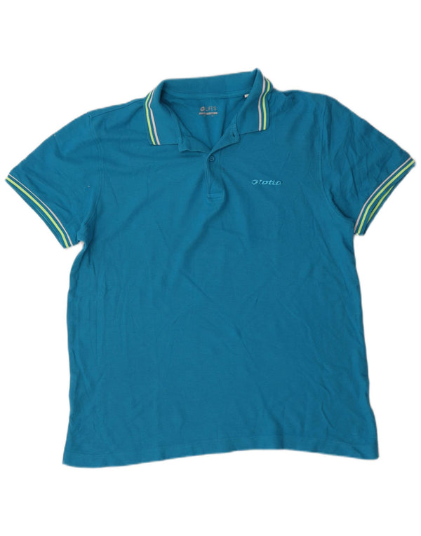 Polo Lotto Hombre XL Algodón Azul