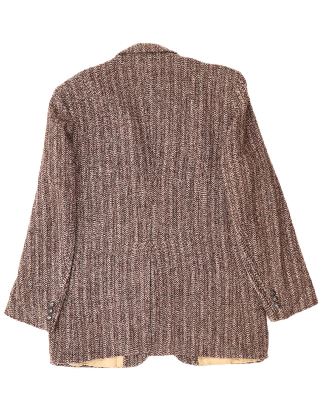 HARRIS TWEED Chaqueta tipo blazer de 2 botones para hombre UK 38 Gris medio a rayas