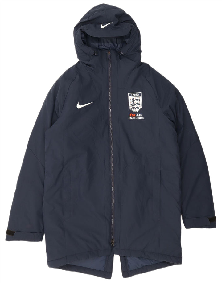 Nike - Parka con capucha para hombre, talla 38, poliéster, color azul marino